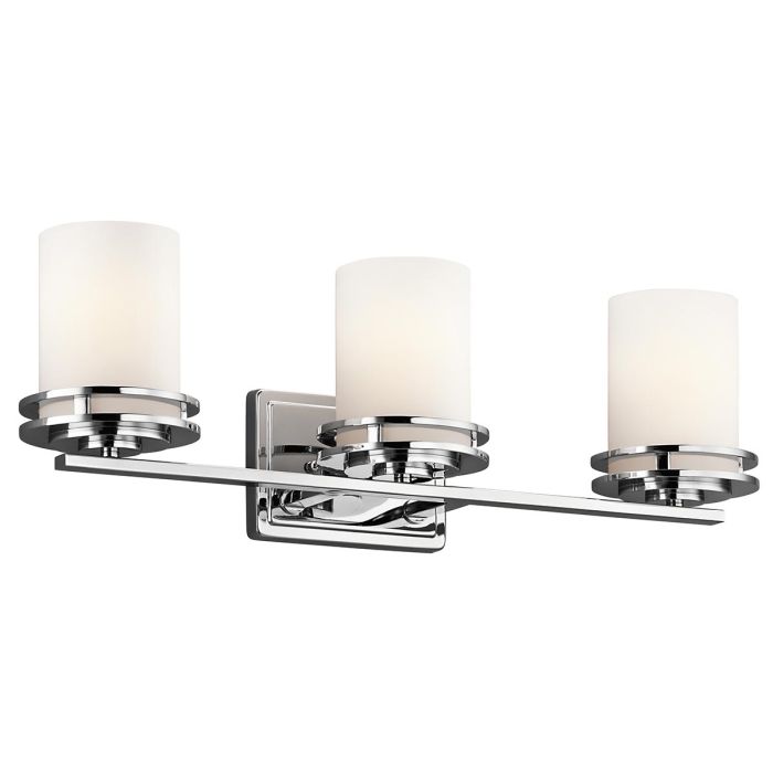 elstead lighting Hendrik 3 Light Wall Light - Polished Chrome