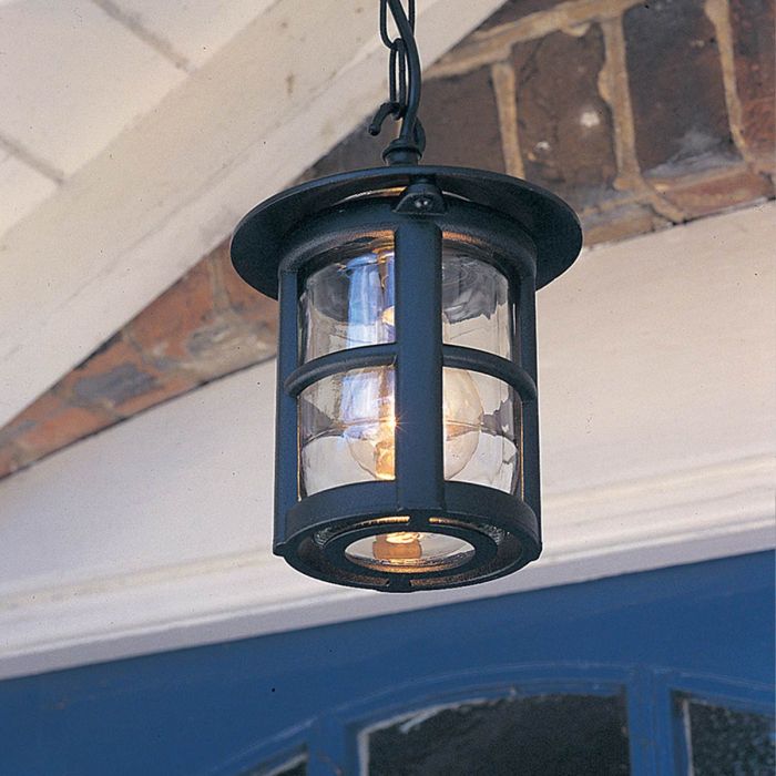 Elstead Lighting Hereford 1 Light Chain Lantern - Black