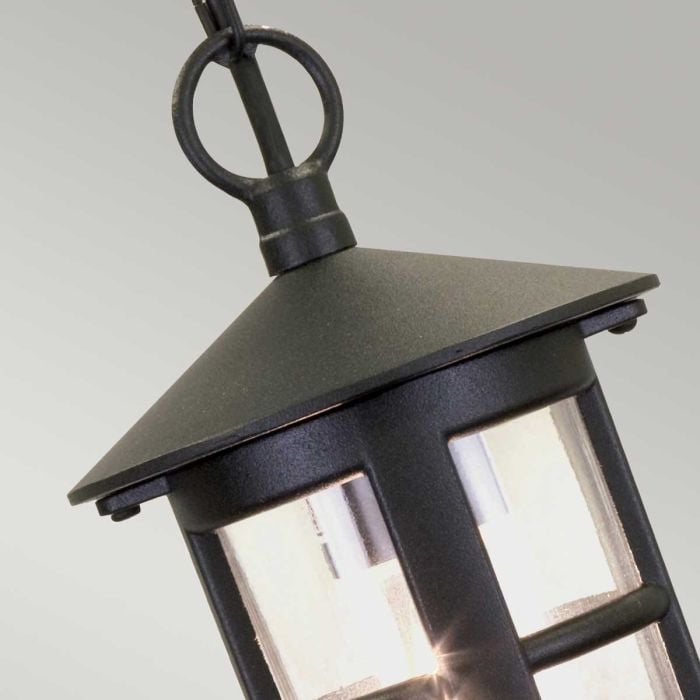 Elstead Lighting Hereford 1 Light Chain Lantern - Black