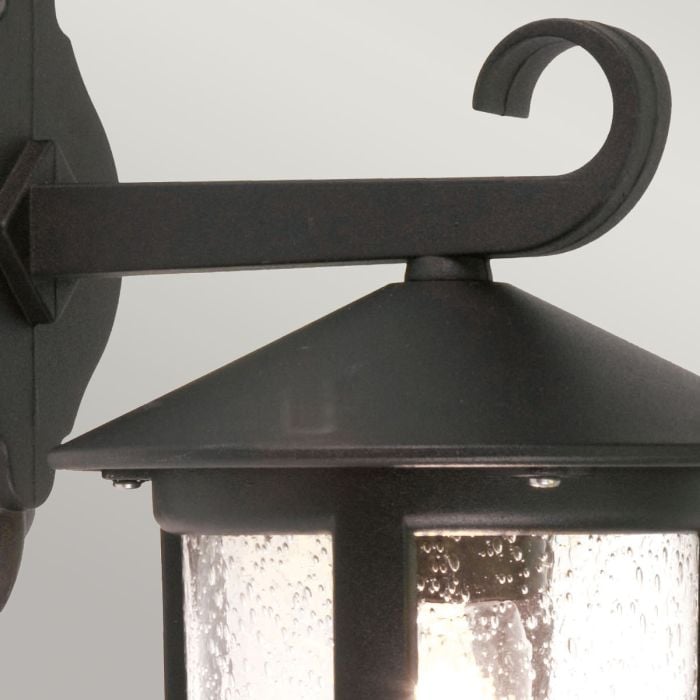 Elstead Lighting Hereford 1 Light Large Wall Down Lantern - Black