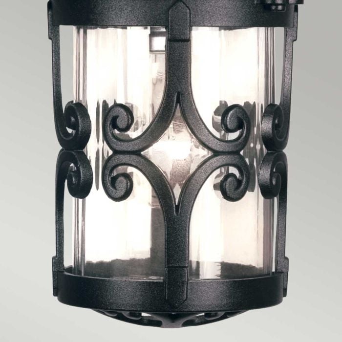 Elstead Lighting Hereford 1 Light Porch Chain Lantern - Black