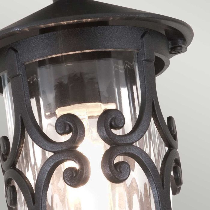 Elstead Lighting Hereford 1 Light Porch Lantern - Black