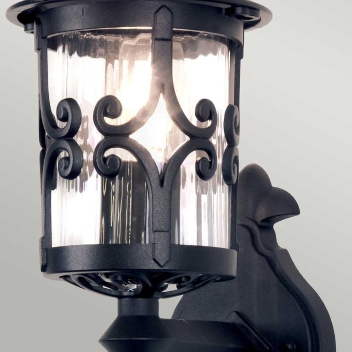 Elstead Lighting Hereford 1 Light Wall Lantern - Black