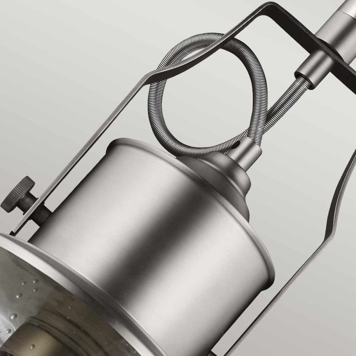 Elstead Lighting Hobson 1 Light Large Pendant Satin Nickel - Satin Nickel