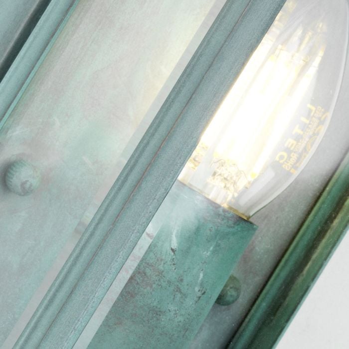 Elstead Lighting Holborn 1 Light Small Half Lantern - Verdigris