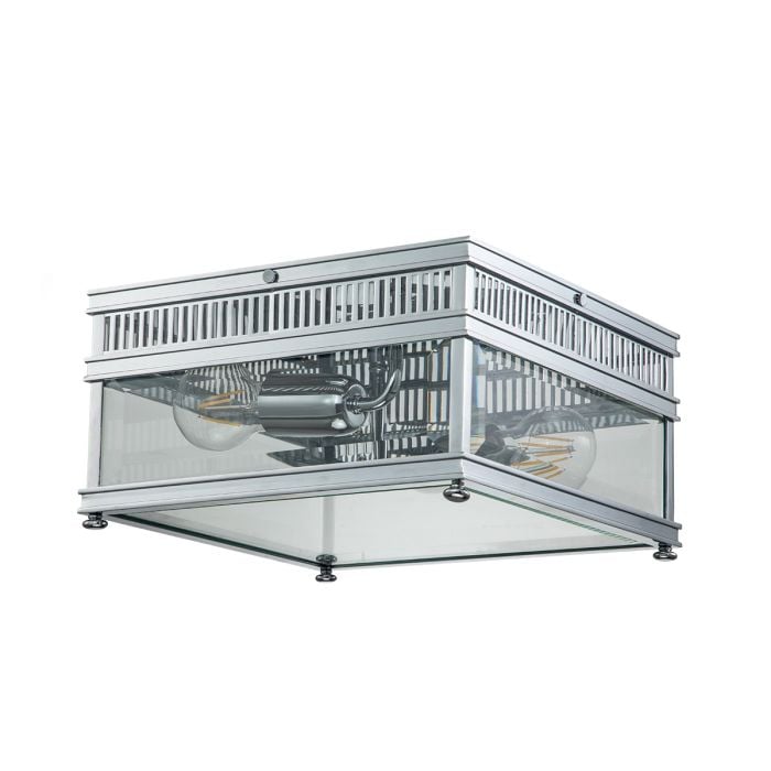 elstead lighting Holborn 2 Light Flush - Polished Chrome