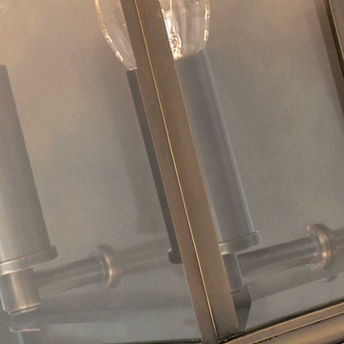 Elstead Lighting Holborn 2 Light Half Lantern Medium - Dark Bronze