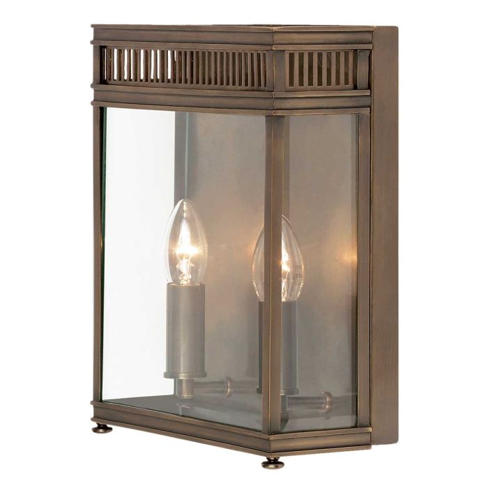 elstead lighting Holborn 2 Light Half Lantern Medium - Dark Bronze