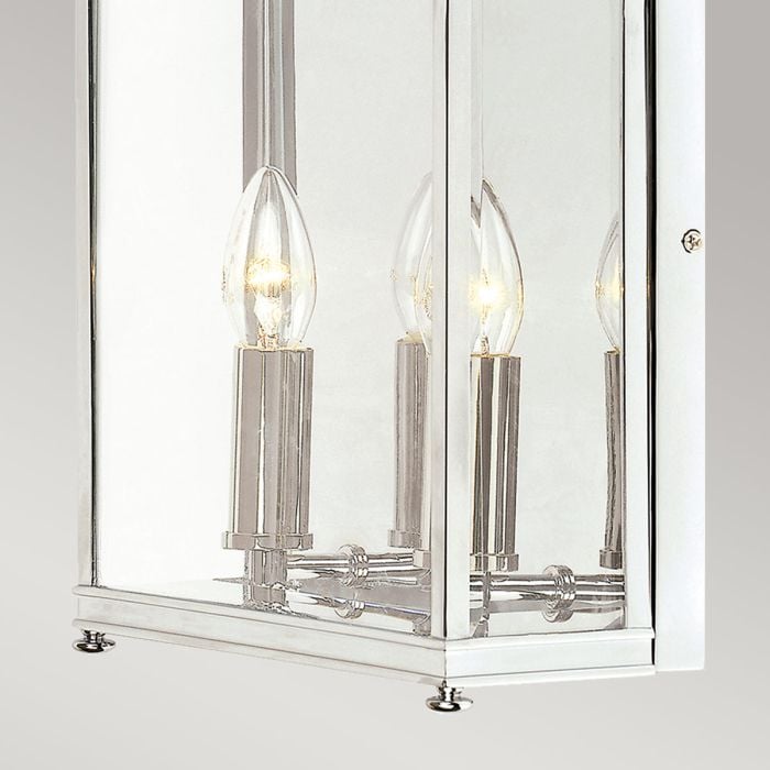 Elstead Lighting Holborn 2 Light Half Lantern Medium - Polished Chrome
