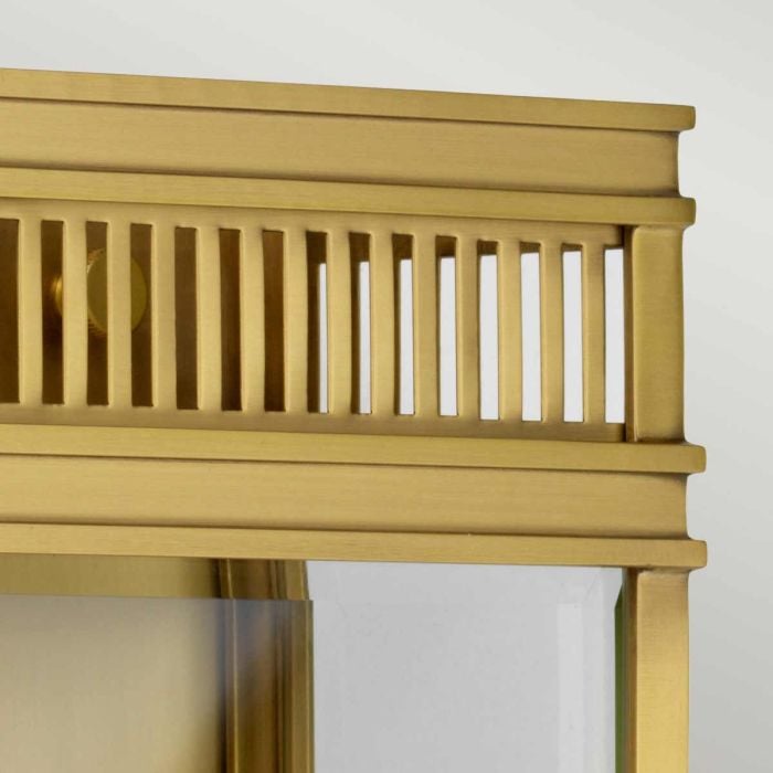 Elstead Lighting Holborn 2 Light Medium Half Lantern - Brushed Brass