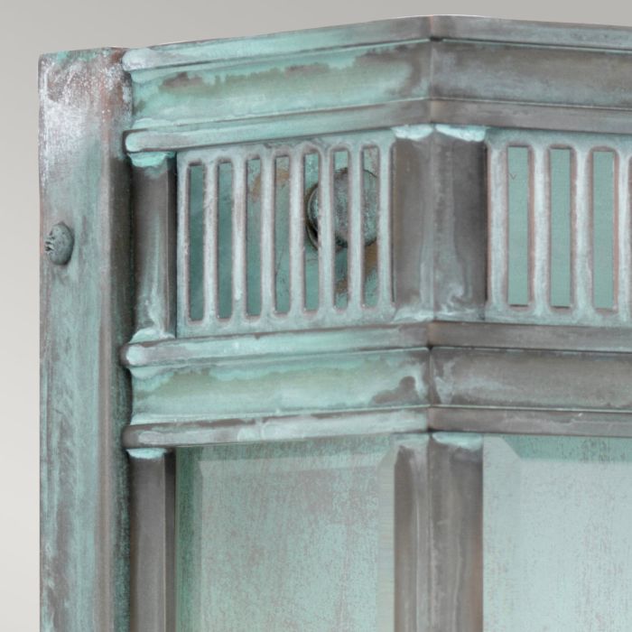 Elstead Lighting Holborn 2 Light Medium Half Lantern - Verdigris