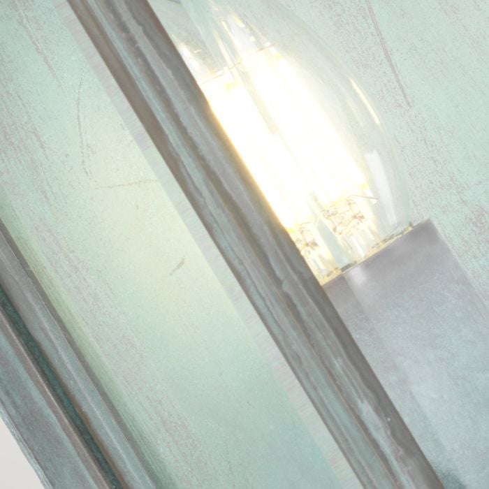 Elstead Lighting Holborn 2 Light Medium Half Lantern - Verdigris