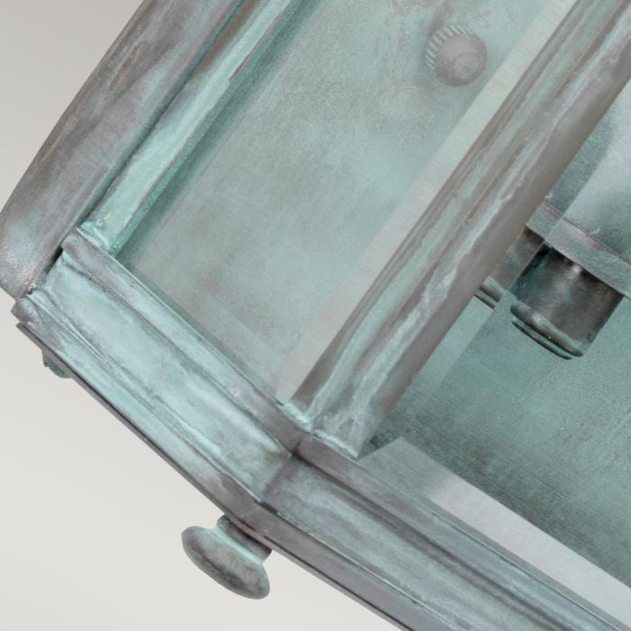 Elstead Lighting Holborn 2 Light Medium Half Lantern - Verdigris