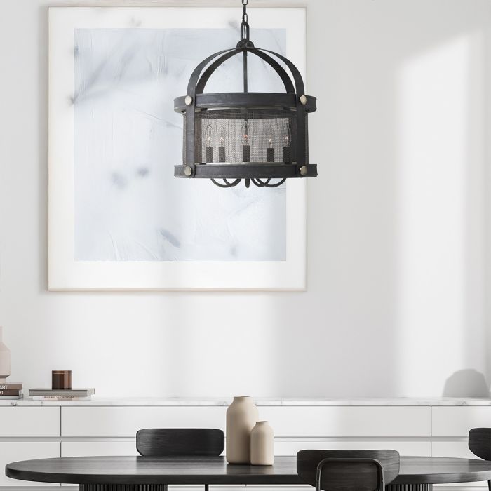 Elstead Lighting Holden 5 Light Chandelier - Aged Zinc