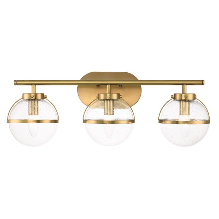 elstead lighting Hollis 3 Light Wall Light - Heritage Brass