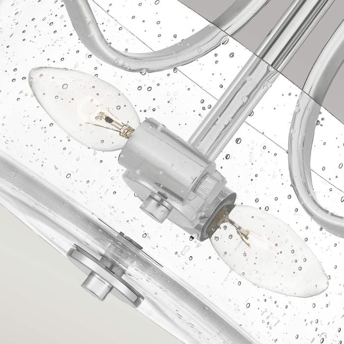 Elstead Lighting Hollister 2 Light Semi-Flush - Polished Nickel