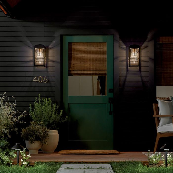 Elstead Lighting Hone Coastal 1 Lt Small Wall Lantern - Textured Black