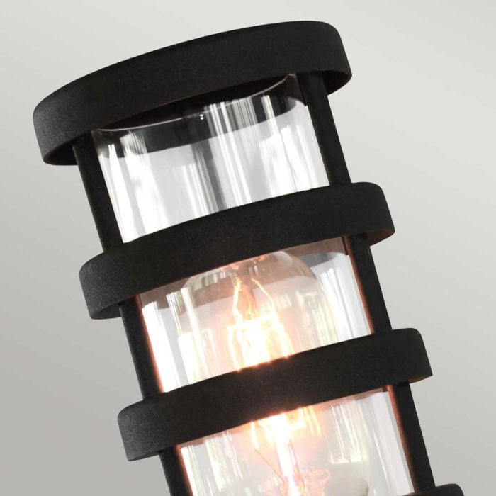 Elstead Lighting Hornbaek 1 Light Pedestal Lantern - Black