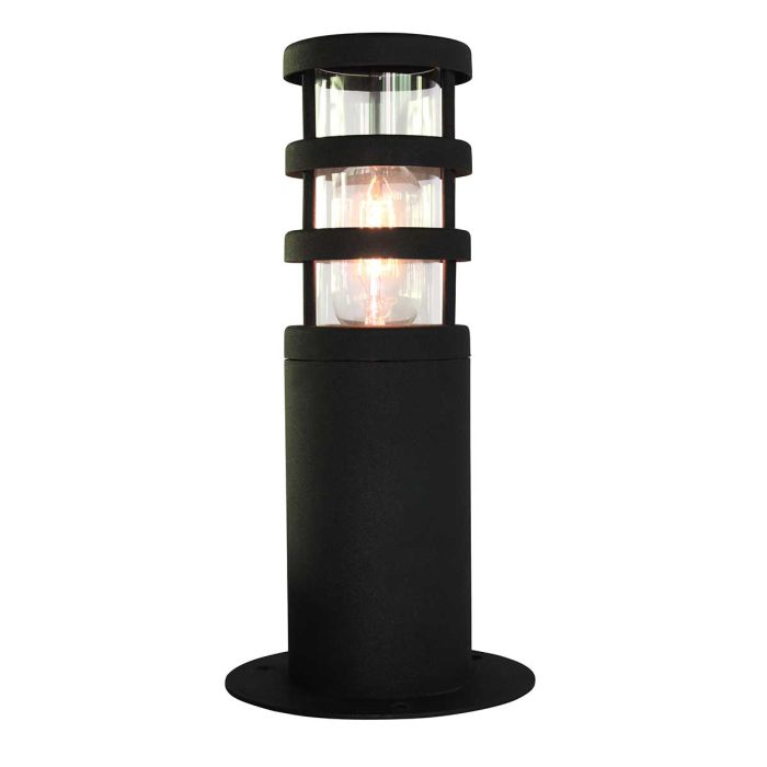 elstead lighting Hornbaek 1 Light Pedestal Lantern - Black