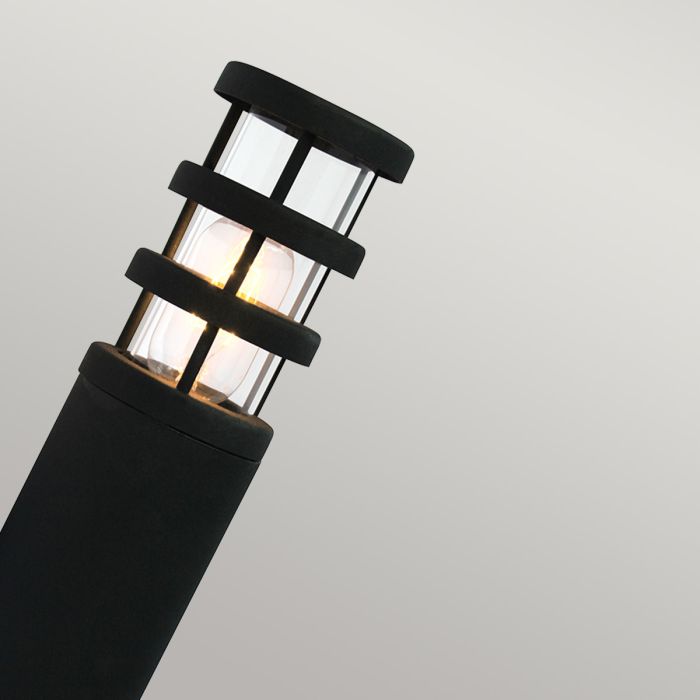 Elstead Lighting Hornbaek 1 Light Torch Wall Lantern - 304 SS/Black