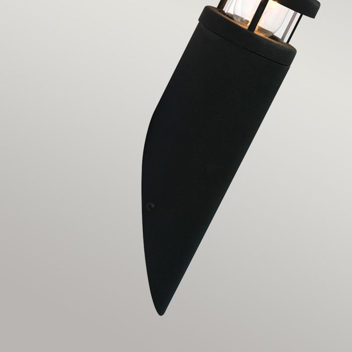 Elstead Lighting Hornbaek 1 Light Torch Wall Lantern - 304 SS/Black