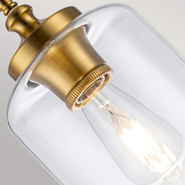 Elstead Lighting Hounslow 1 Light Mini Pendant - Burnished Brass