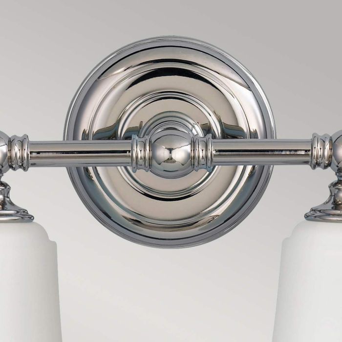 Elstead Lighting Huguenot Lake 2 Light Wall Light - Polished Chrome