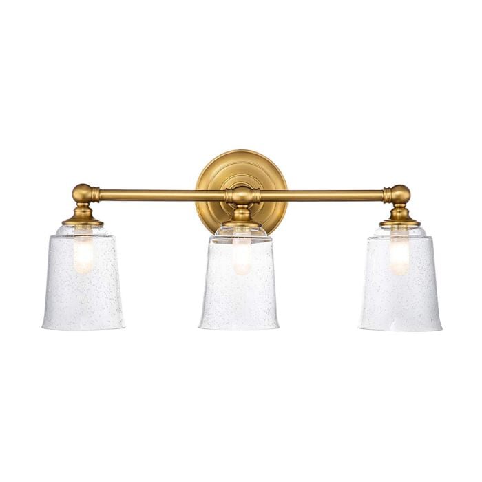 elstead lighting Huguenot Lake 3 Light Wall Light - Burnished Brass