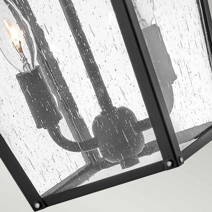 Elstead Lighting Huntersfield 2 Light Medium Wall Lantern - Black