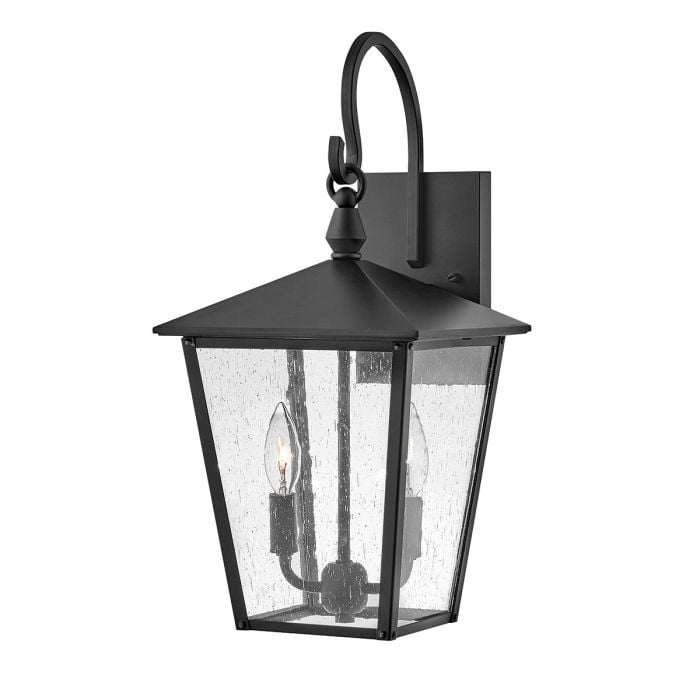 elstead lighting Huntersfield 2 Light Medium Wall Lantern - Black