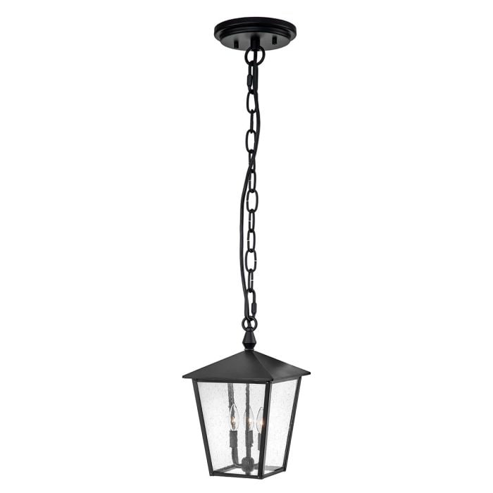 elstead lighting Huntersfield 3 Light Large Chain Lantern - Black
