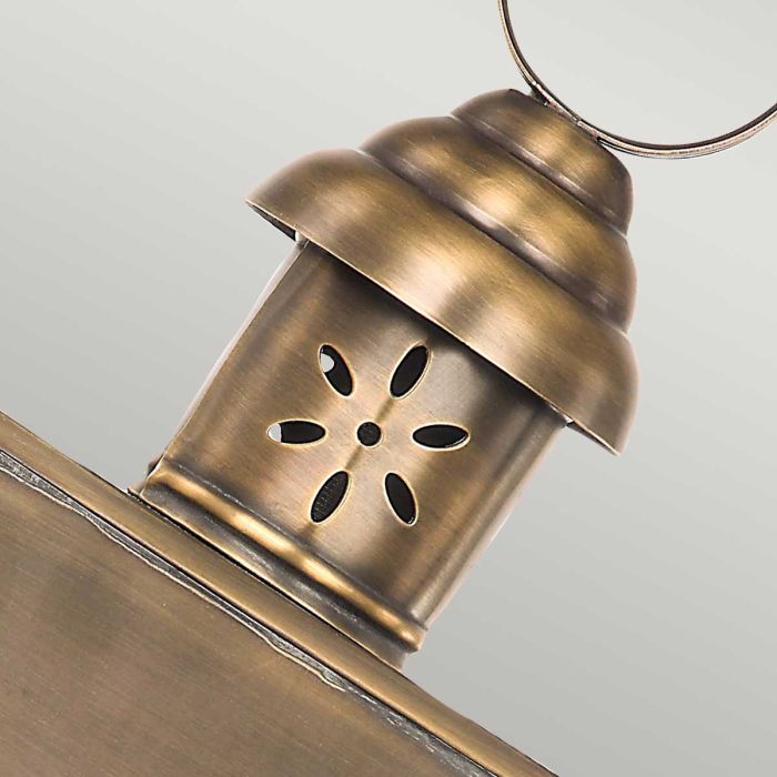 Elstead Lighting Hyde Park 1 Light Wall Lantern - Aged Brass
