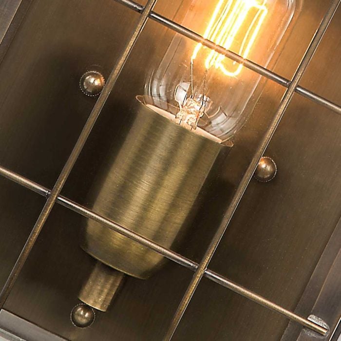 Elstead Lighting Hyde Park 1 Light Wall Lantern - Aged Brass