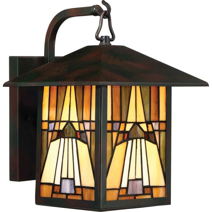 elstead lighting Inglenook 1 Light Outdoor Medium Wall Lantern - Valiant Bronze