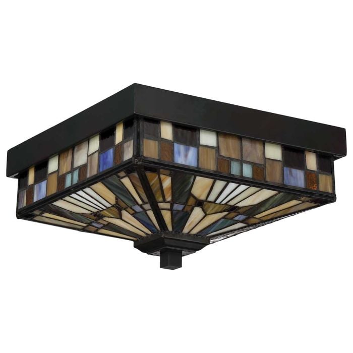 Elstead Lighting Inglenook 2 Light Outdoor Flush - Valiant Bronze
