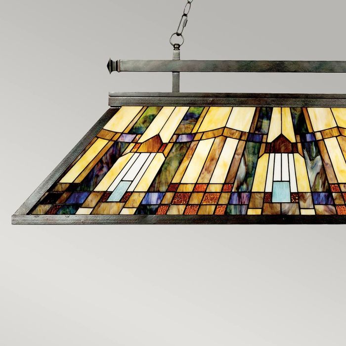 Elstead Lighting Inglenook 3 Light Island Chandelier - Valiant Bronze