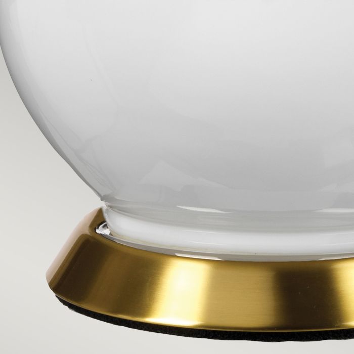 Elstead Lighting Isla 1 Light Table Light - Aged Brass White Pink With Ballerina Pink Shade