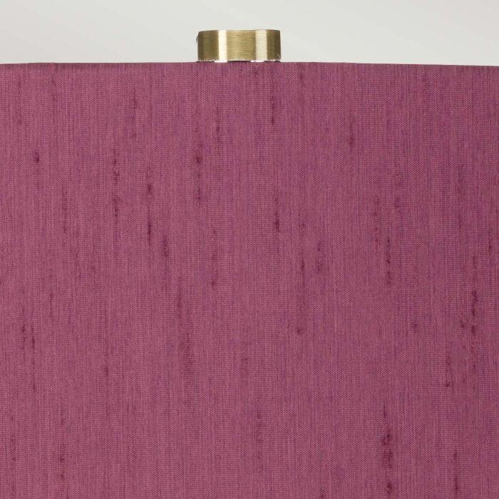 Elstead Lighting Isla 1 Light Table Light - Aged Brass White Purple With Bloom Purple Shade
