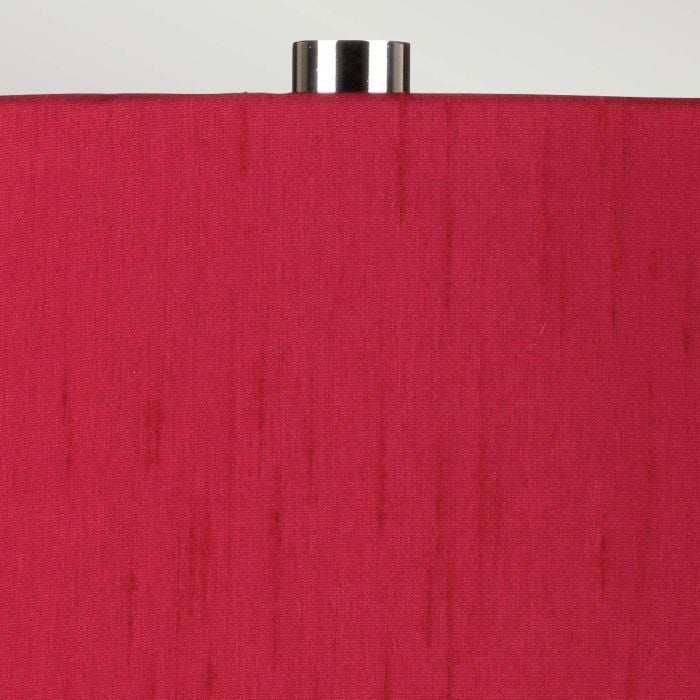 Elstead Lighting Isla 1 Light Table Light - Polished Nickel White Red With Beetroot Red Shade