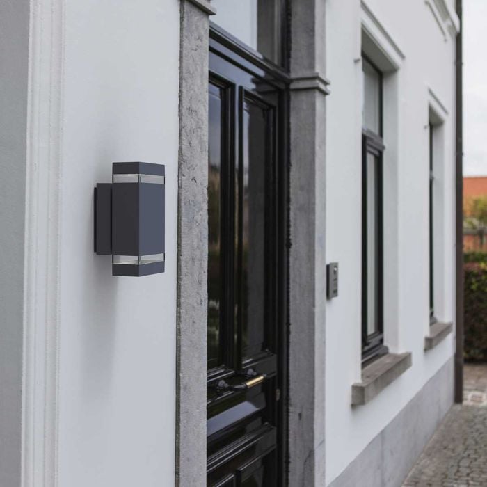 Elstead Lighting Jannik 2 Light Led Wall Light - Graphite