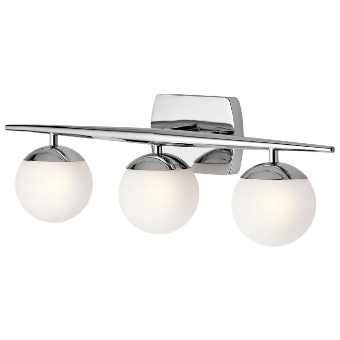 elstead lighting Jasper 3 Light Wall Light - Polished Chrome