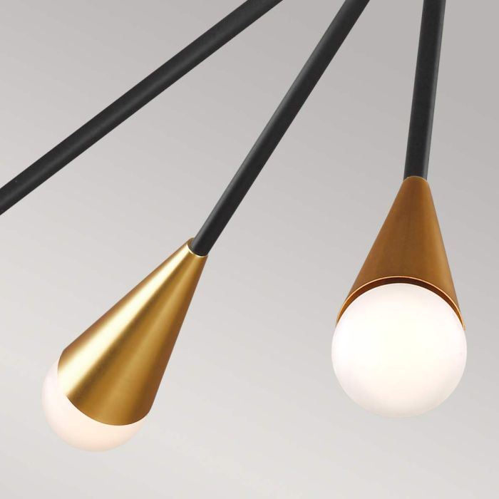 Elstead Lighting Jax 10 Light Chandelier - Midnight Black