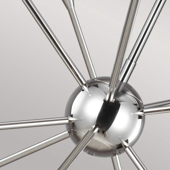 Elstead Lighting Jax 10 Light Chandelier - Polished Nickel