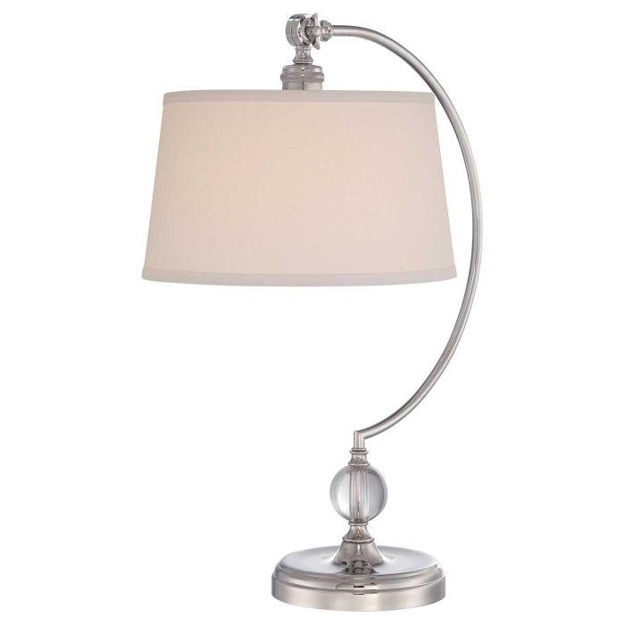 elstead lighting Jenkins 1 Light Table Lamp - Polished Nickel