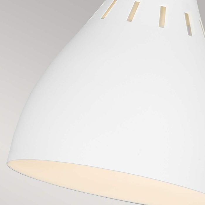 Elstead Lighting Joan 1 Light Table Lamp - Matte White / Burnished Brass