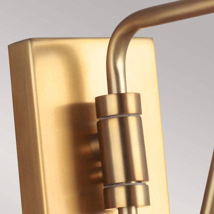 Elstead Lighting Joan 1 Light Wall Light - Midnight Black / Burnished Brass