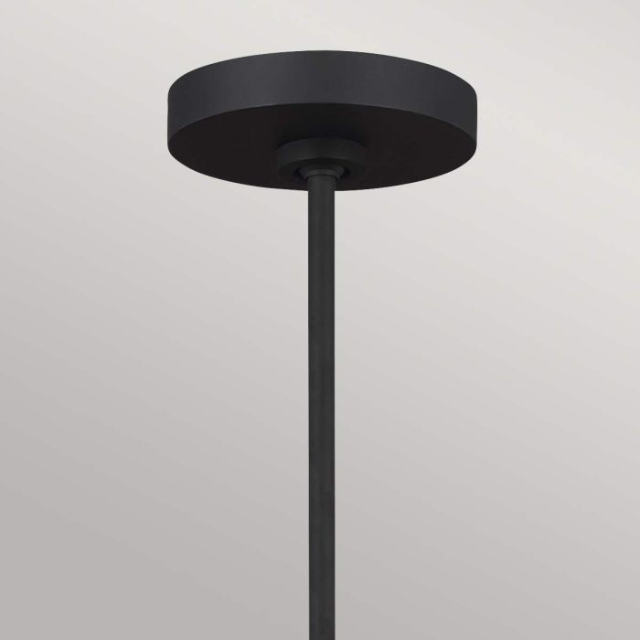 Elstead Lighting Joan 5 Light Chandelier - Midnight Black / Burnished Brass