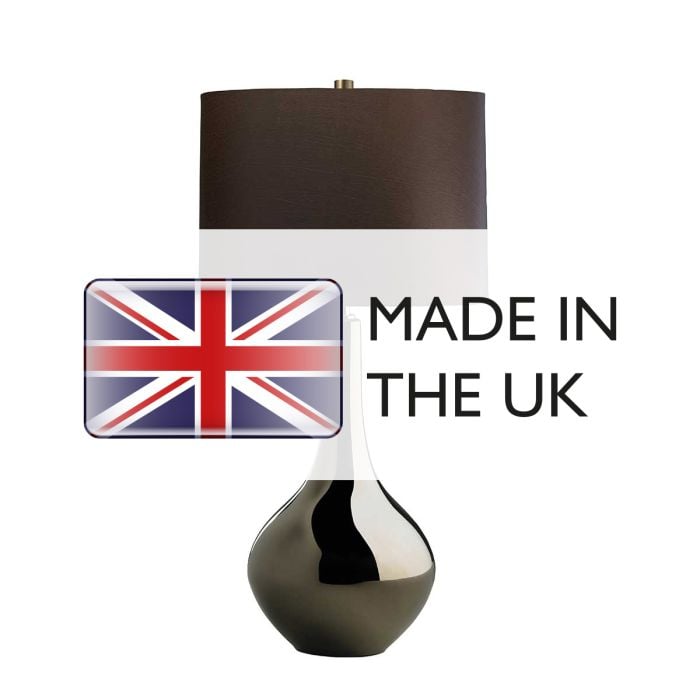 Elstead Lighting Job 1 Light Table Lamp - Bronze Metallic Brown Shade