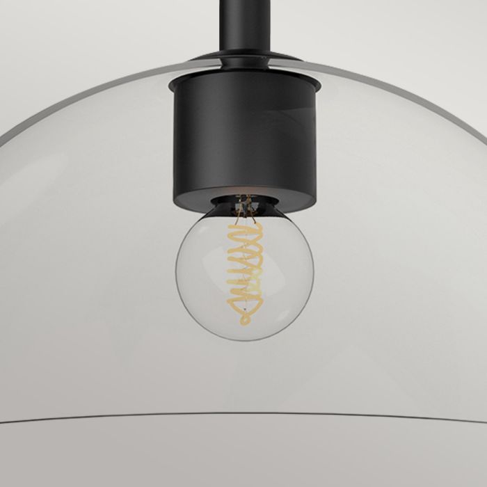 Elstead Lighting Jude 1 Lt Semi Flush Light - Matte Black