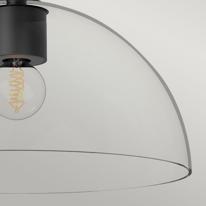 Elstead Lighting Jude 1 Lt Semi Flush Light - Matte Black